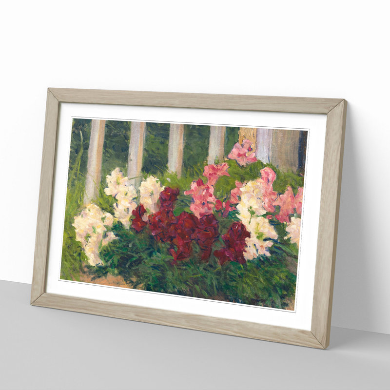 Flowers Vol.1 by Carl Moll - Framed Print, 36cm H x 48cm W x 2cm D, Oak Framed