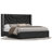Sturminster Velvet Wingback Upholstered LED Light 2 Drawer Storage Bed-1878212720-1877972653