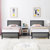 Belah Upholstered Metal Platform Bed