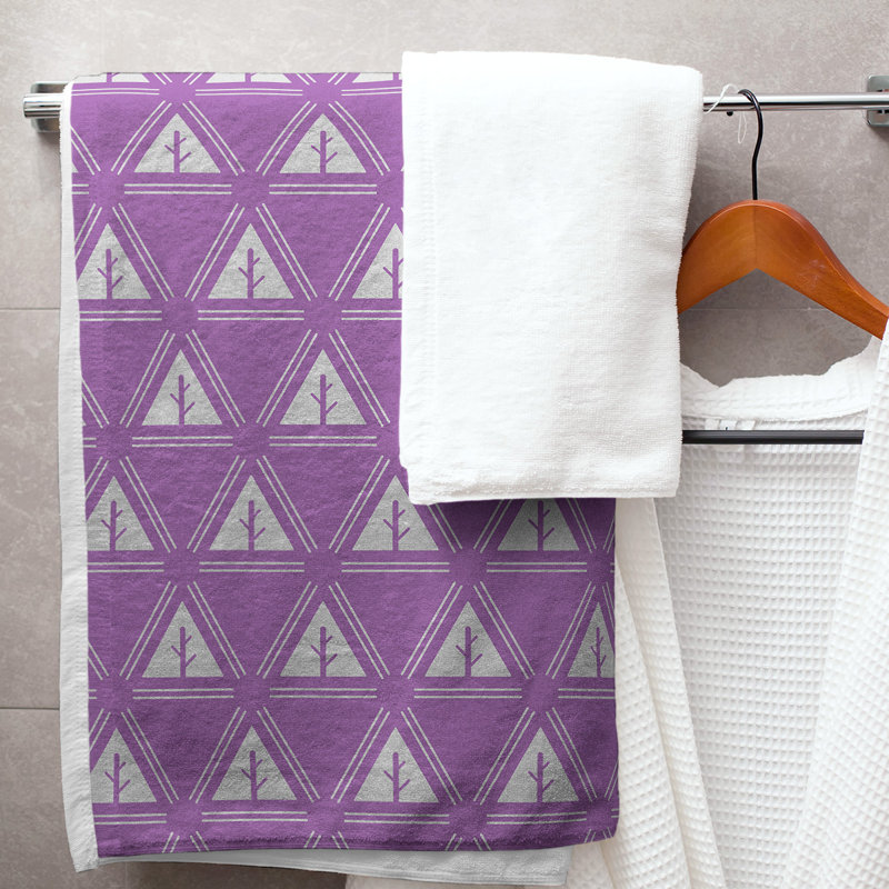 Barbra Bath Towel, Violet/Pearl River Gray