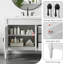 Meuble-lavabo en bois massif 36 po avec armoire de rangement en céramique-2093456272-2093456275