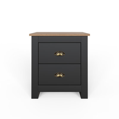Loretta 45cm W Manufactured Wood Bedside Table