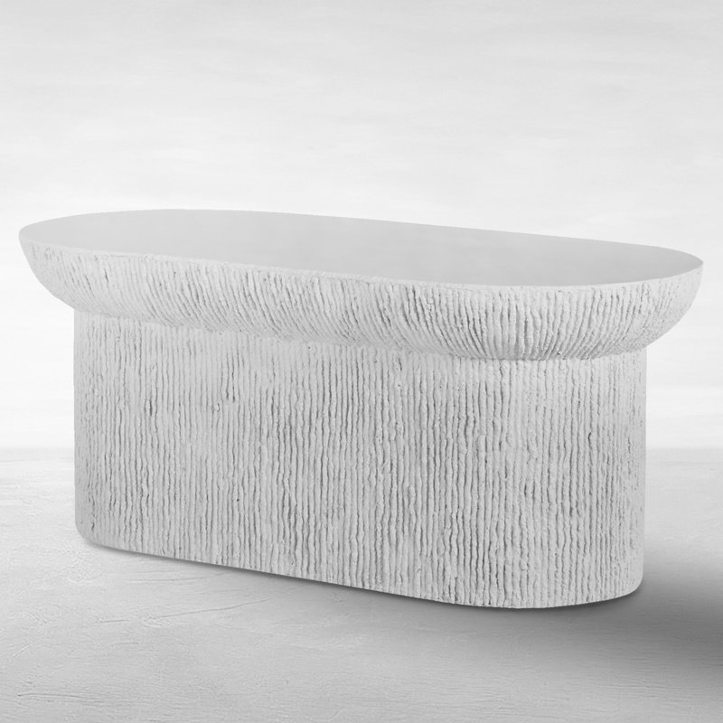Cast Stone Coffee Table, Natural Stone