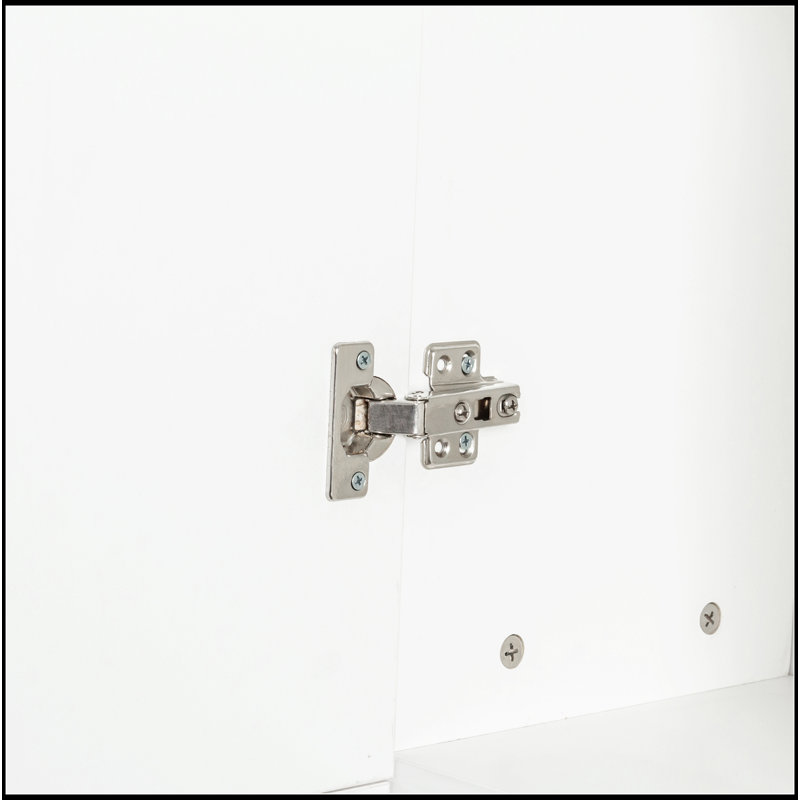 Armoire autoportante polyvalente pour le rangement et la décoration de la maison, Blanc