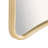 Cole and Grey Metal Rectangular Gold Room Wall Mirror