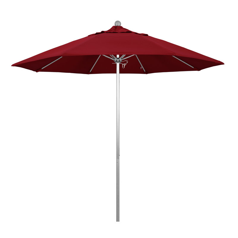 Parasol de marché 9 pi Hibo, Rouge - oléfine