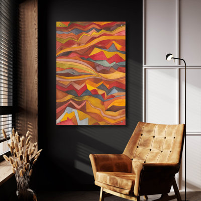 «Painted Desert 1» par Cheryl Warrick, art mural en verre acrylique
