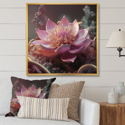 «Blooming Magical Pink Lotus I» sur toile