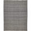 Tapis rectangulaire en polyester tissé à plat à la main gris / ivoire Fleurette-1296252751