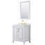 Ensemble de meuble-lavabo simple 30 po avec plateau en quartz et miroir Daria-100481541-100481542-100500902