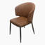 Chaise d'appoint en cuir Keldin-1497461106