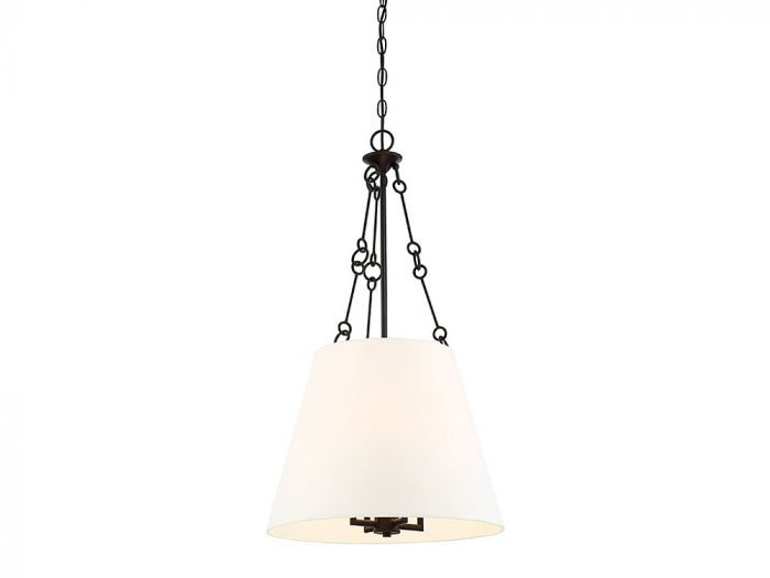 Lodi Dimmable 4-Light Pendant, English Bronze