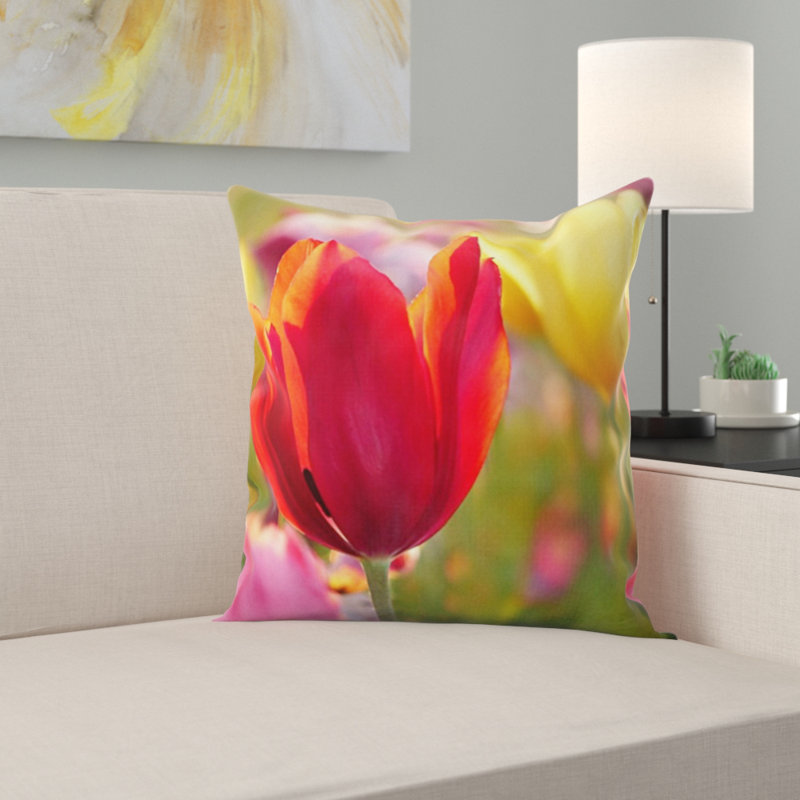 Coussin de tulipes