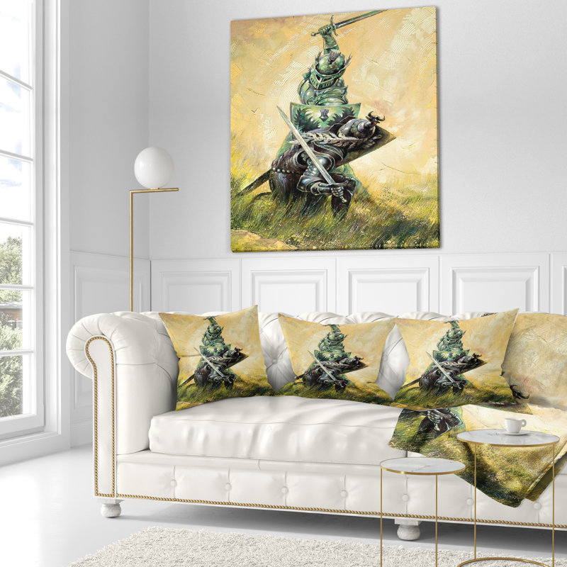 Coussin The Duel, 18 po x 18 po, Carré