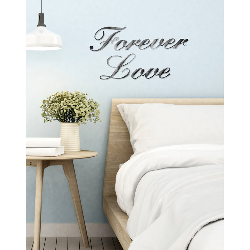 Décoration murale toujours love, Bronze industriel rustique
