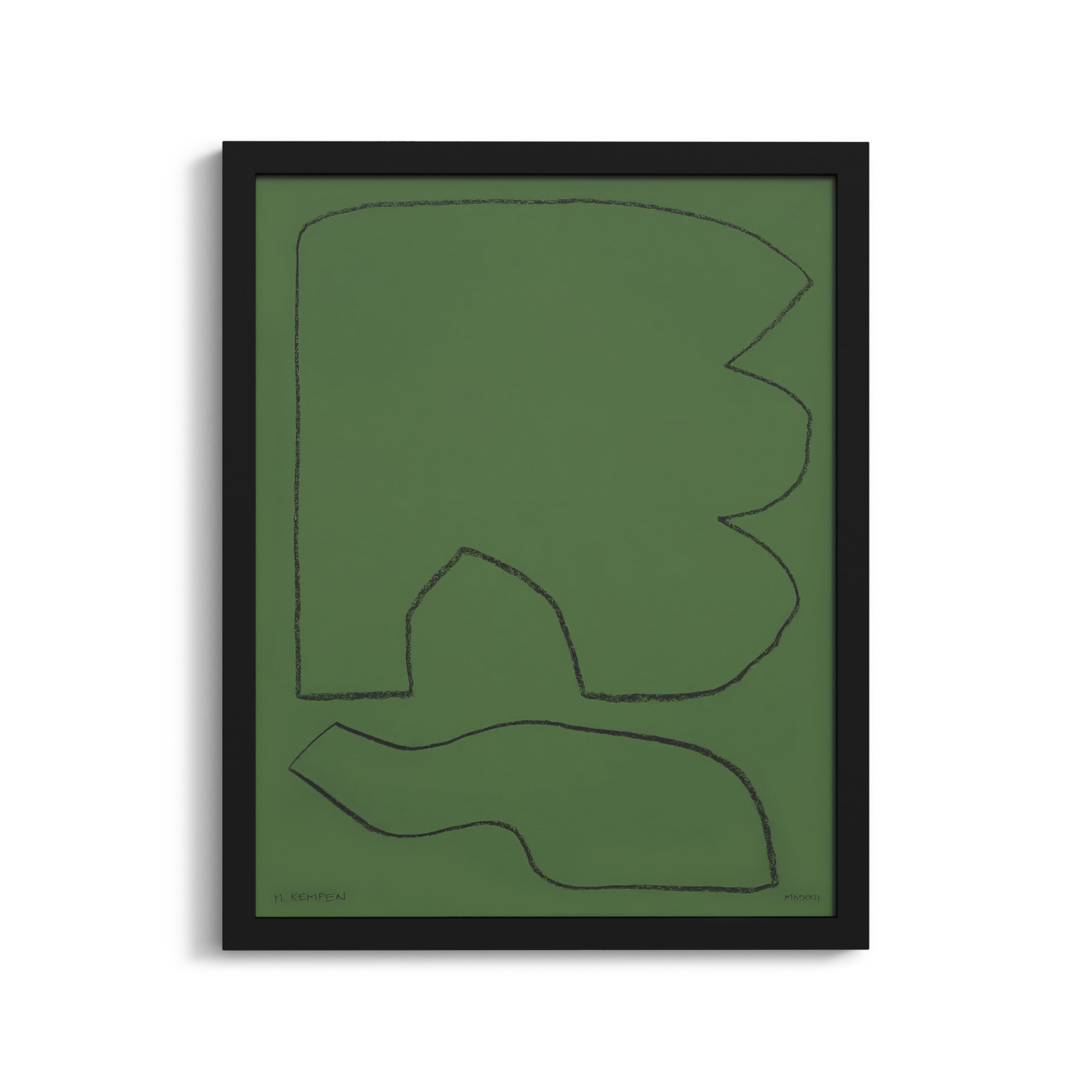 Freya "Forest 1" Print, Black Framed, 20" W x 25" H