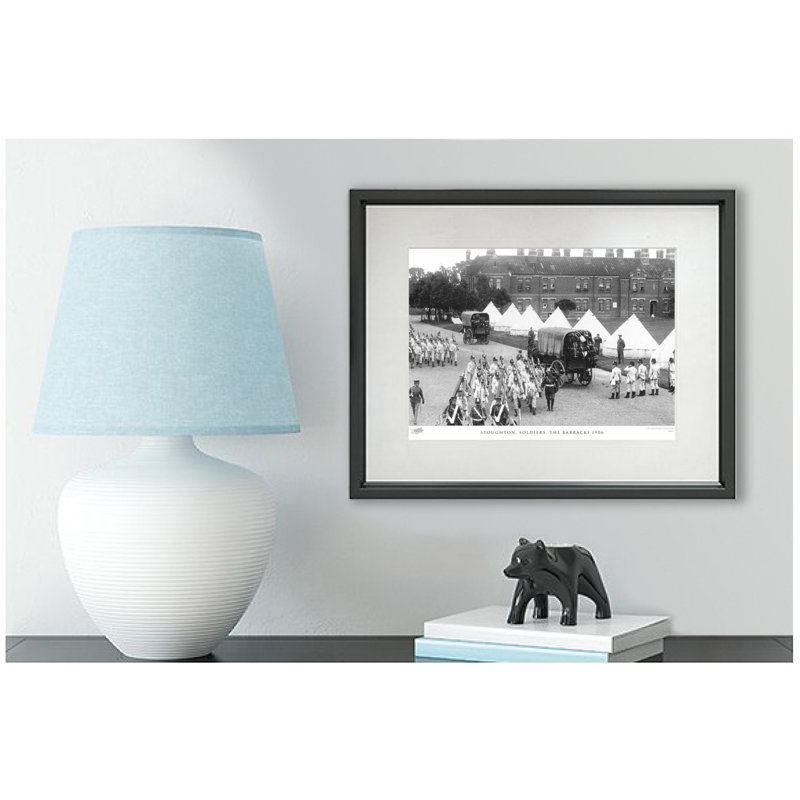 Stoughton, Soldiers, The Barracks 1906 by Francis Frith - Single Picture Frame Print, 60cm H x 80cm W x 2.3cm D