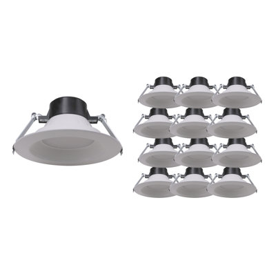 6'' Selectable Canless Commercial Downlight Dimmable LED Recessed Lighting Kit