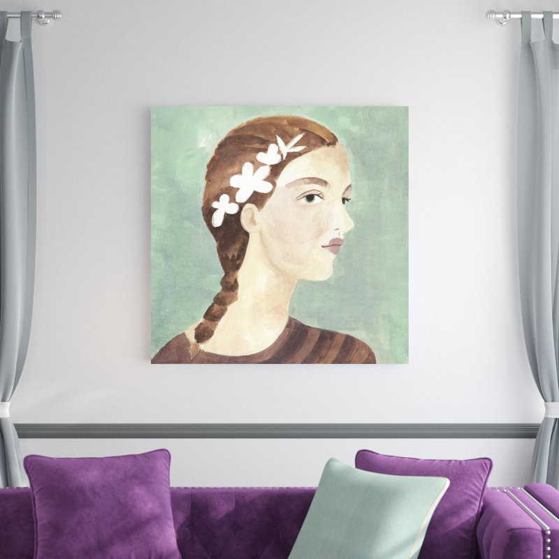 Portrait d'art populaire I, H 36 po x l 36 po