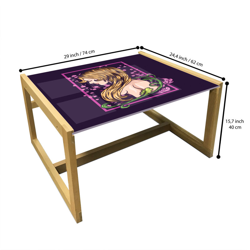 Hazele Sled Coffee Table, 40cm H x 74cm W x 62cm D