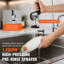 Robinet de cuisine commercial mural avec douchette de prérinçage et bec pivotant pour les tâches de nettoyage d'évier professionnelles