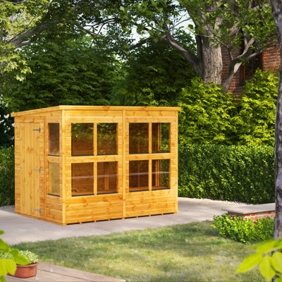 Powersheds 8 x 6ft Timber Tongue & Groove Pent Potting Shed