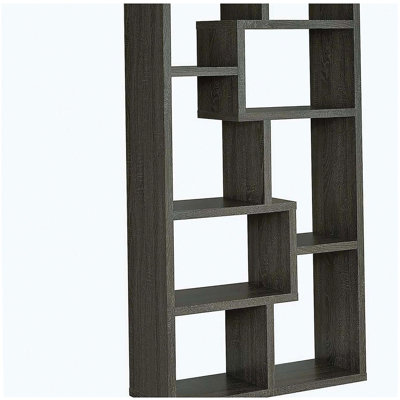 Weathered Grey 8-shelf Bookcase