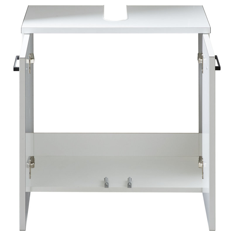 Quickset 930 60cm Single Bathroom Vanity Base Only in High Gloss White