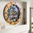 Wall Clock 24" Round Oversized for Living Room decor with Real Moving Gears Canada Collection-101929734