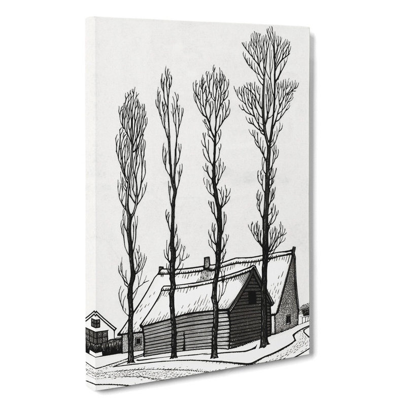 Winter by Julie De Graag - Wrapped Canvas Painting, 60cm H x 40cm W x 3cm D