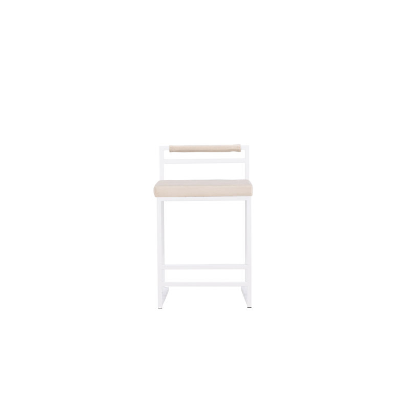 Arye Upholstered Counter Stool with Metal Frame