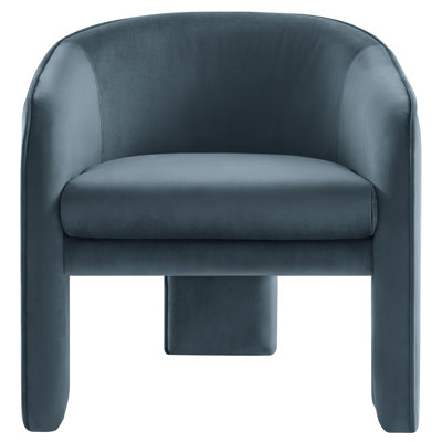 Greer Performance Velvet Upholstered Accent Armchair