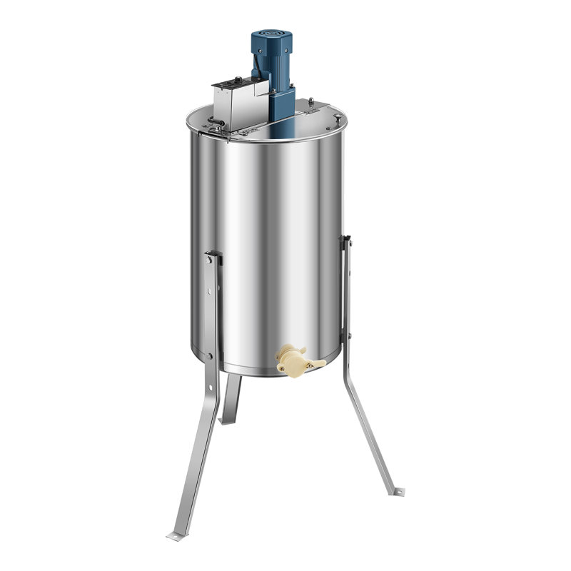 Extracteur électrique de miel, filière de miel à 3 cadres avec couvercle transparent, tambour de nid d'abeille en acier inoxydable de 140 W, hauteur réglable, équipement d'extraction de nid d'abeilles pour l'apiculture