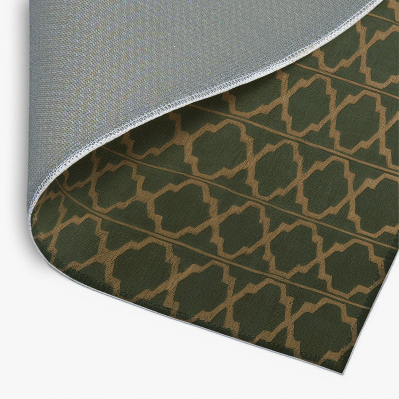 Tapis brun intérieur et extérieur Trellis, Rectangle 4pi x 6 pi