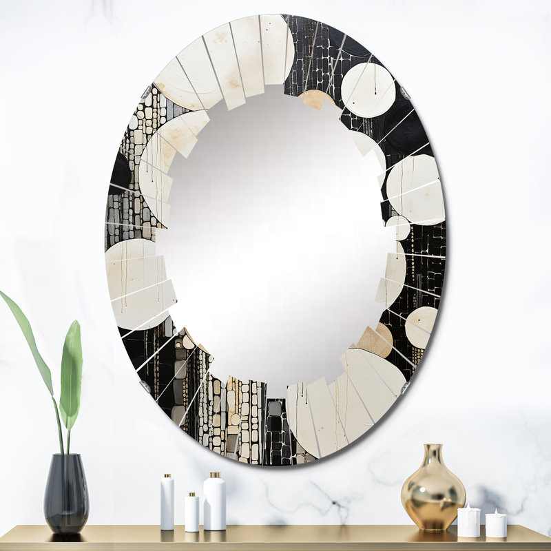 Reg - Miroir mural moderne ovale, 36 po x 24 po