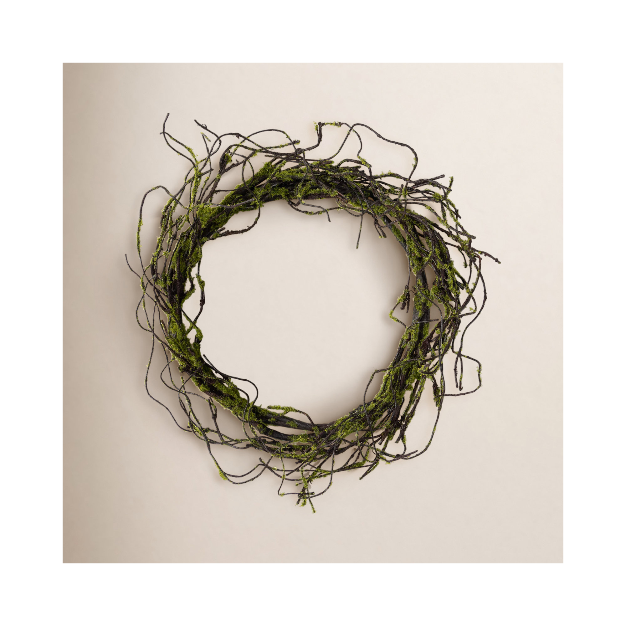 26.5'' Faux Moss Paper Wreath