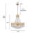 9-light Empire Tiered Crystal Gold/Bronze Chandelier-337232136-337232148-337232137