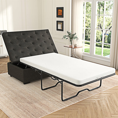 Canapé-lit pliant avec matelas à mémoire de forme