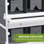 Chicken Nesting Box, 8 Compartment Wood Laying Boxes For Chicken Coop, Spacious And Comfortable With Easy Egg Collection