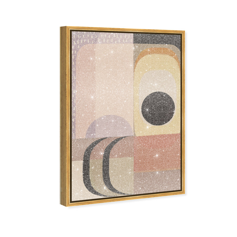 Moon Phase Deco Print by Oliver Gal, 31"H x 46"W, Gold Floater Frame