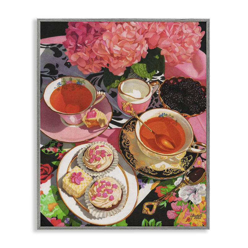 Art d'hortensia rose par Mardell Schuster, Estampe numérique Farmhouse, H 14 po x l 11 po