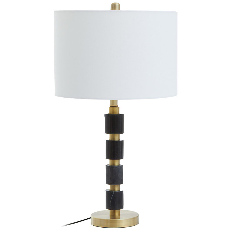 Abhijeet Table Lamp, Black/Gold