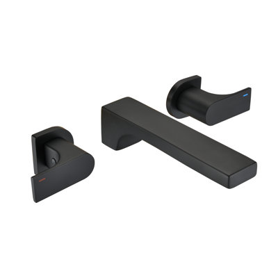 Wall Mounted Optional 2-handle Bathroom Faucet