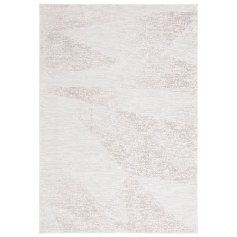Tapis ivoire / beige Wilcox 110, Rectangle 6 pi 7 po x 8 pi 7 po