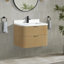 Meuble-lavabo simple 30 po avec comptoir en quartz Bulloch-116271924