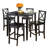 Skiatook 4 - Person Solid Wood Top Four Leg Dining Set