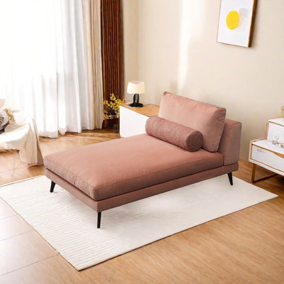 Chaise longue avec structure en bois massif