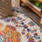 Lathan Bohemian FLAIR Boho Vintage Medallion Blue/Multi Rug-609767672