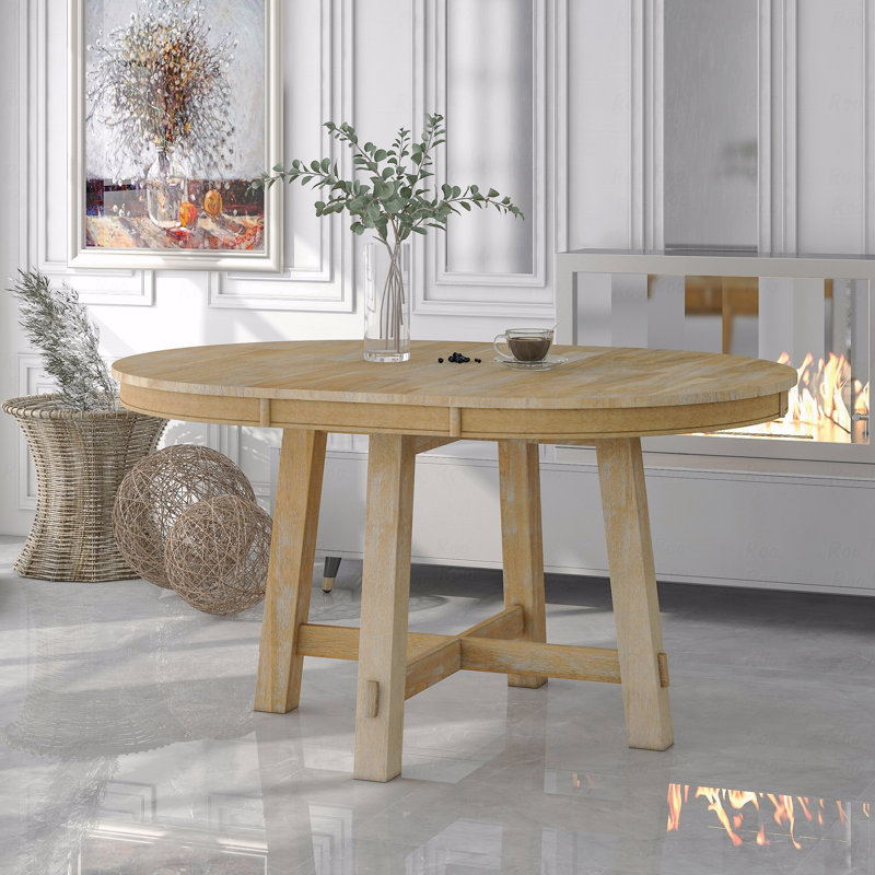 Table de salle à manger extensible Farmhouse, Brun, Brun