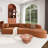 Nargis 2 - Piece 132" Modern Curved Sectional Sofa-262422904-266830434